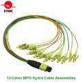 12-24 Cores MPO Hydra Cable Assemblies